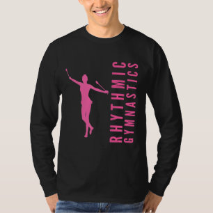 Camiseta A Ginástica Rítmica Desenvolve Um Ginasta Com Pilh