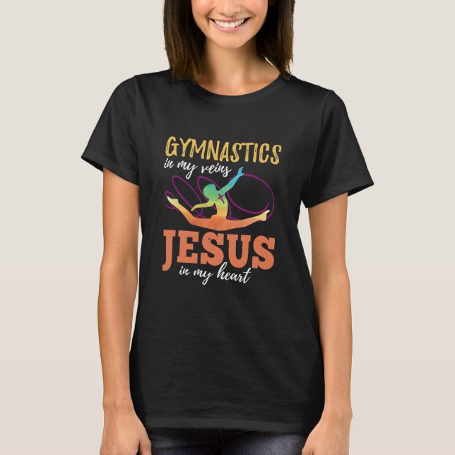 Camiseta A Ginástica Veste Meninas Jesus Em Meu (Frente)