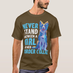 Camiseta A Girl And Her Border Collie Dog Lover