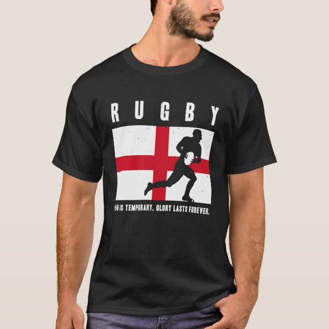 Camiseta A Glória do Rugby da Inglaterra é para sempre (Frente)