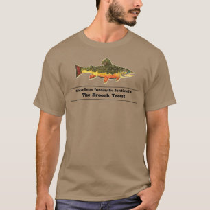 Camiseta A Gorda Truta Brook para Ventiladores de Pesca