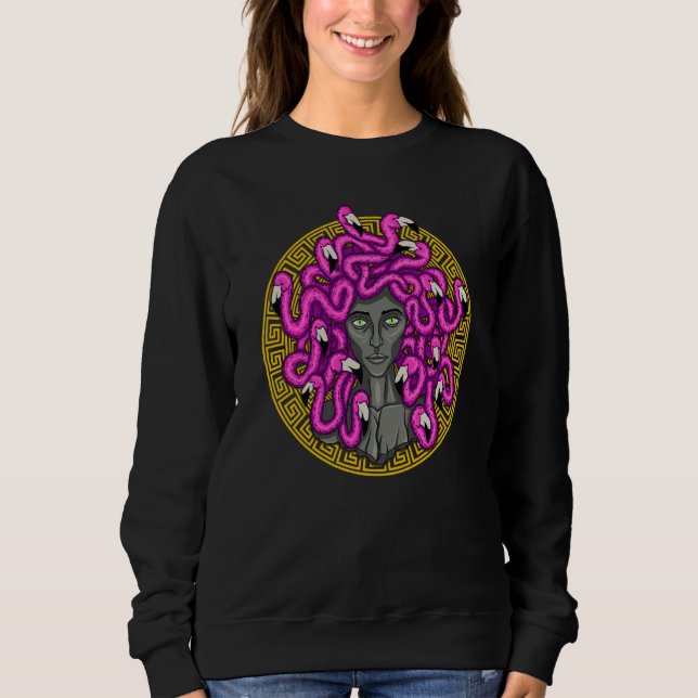 Camiseta A Górgona Medusa Monstro da Mitologia Grega Antiga (Frente)