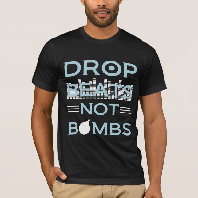 Camiseta A gota bate NÃO bombas (Frente)