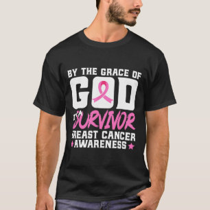 Camiseta A Graça Deus, sou um Cancer de mama sobrevivente.