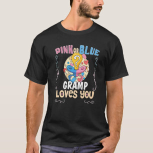 Camiseta A Gramp Rosa ou Azul ama-te O Melhor Avô Alguma Ve