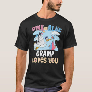 Camiseta A Gramp Rosa ou Azul ama-te O Melhor Avô Alguma Ve