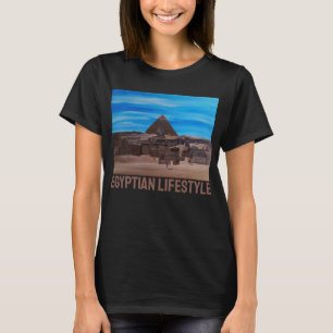 Camiseta A Grande Esfinge e a Pirâmide de Khafre