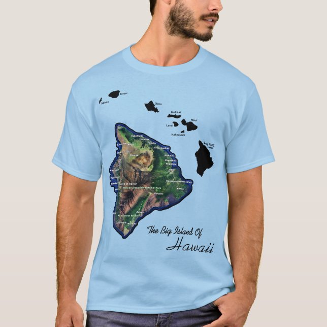 Camiseta A Grande Ilha do Havaí (Frente)