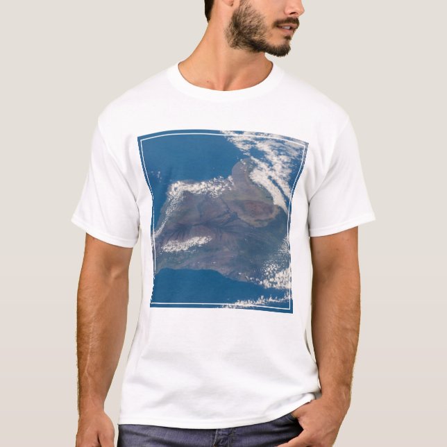 Camiseta A Grande Ilha Do Havaí E Suas Montanhas (Frente)