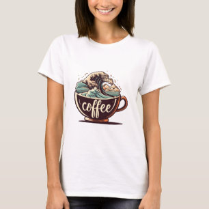 Camiseta A Grande Onda De Café