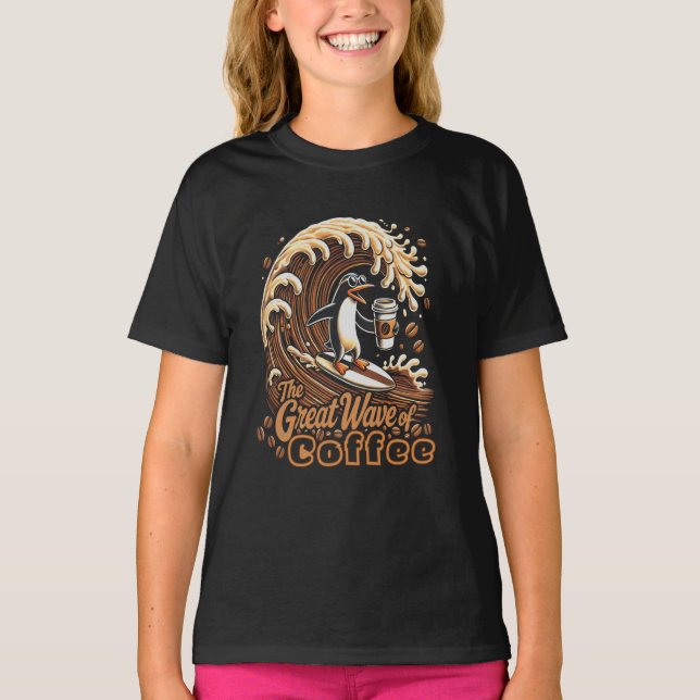Camiseta A Grande Onda De Café (Frente)