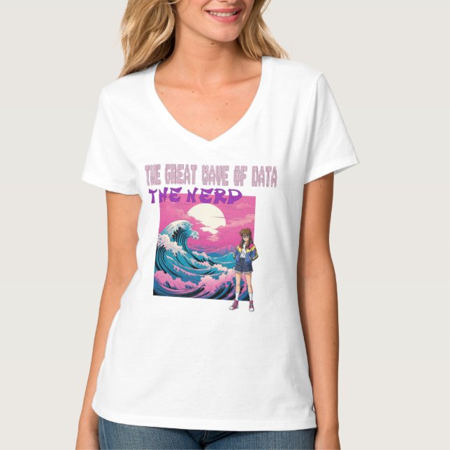Camiseta A Grande Onda de Dados (Frente)