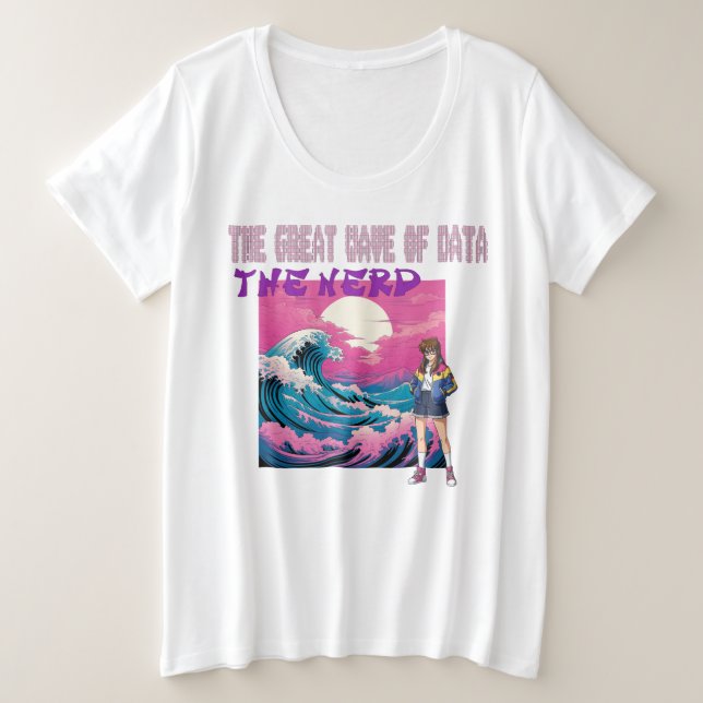 Camiseta A Grande Onda de Dados (Frente do Design)