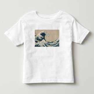 Camiseta A grande onda de Kanagawa, vistas de Monte Fuji