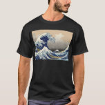 Camiseta A grande onda fora de Kanagawa<br><div class="desc">Por Katsushika Hokusai</div>