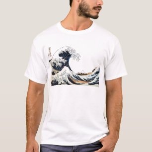 Camiseta A grande onda fora de Kanagawa Monte Fuji Japão