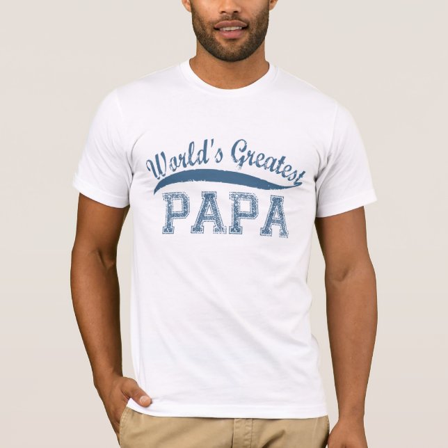 Camiseta A grande papá do mundo (Frente)