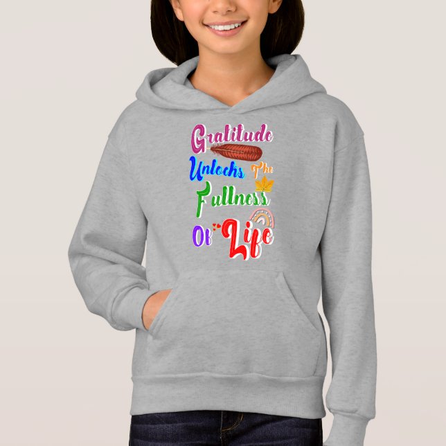 Camiseta A Gratidão Libera A Totalidade Da Vida (Frente)