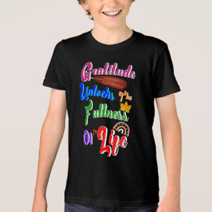Camiseta A Gratidão Libera A Totalidade Da Vida