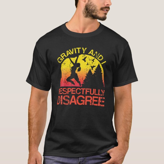 Camiseta A Gravidade E Eu Respeitadamente Discordo Da Pedra (Frente)