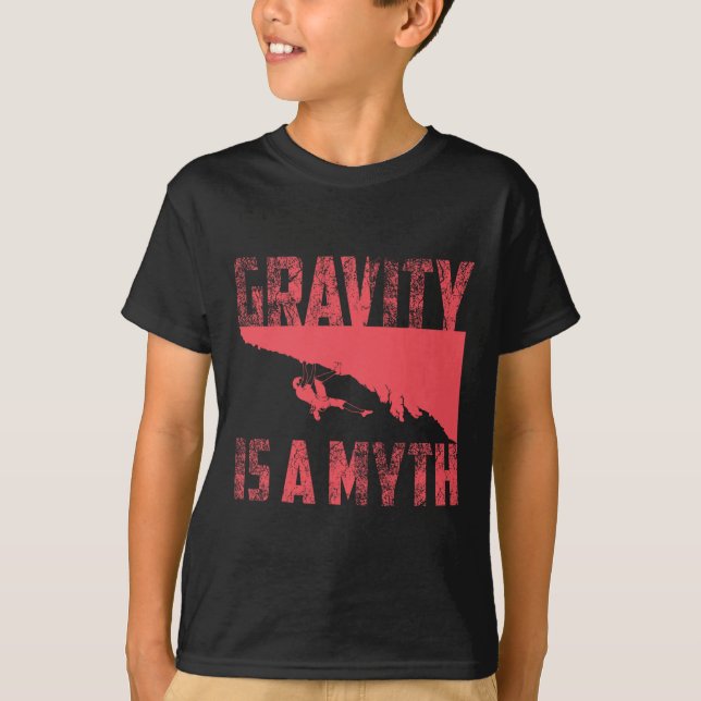 Camiseta A Gravidade é Um Mito Fofinho Eu Adoro Presente De (Frente)