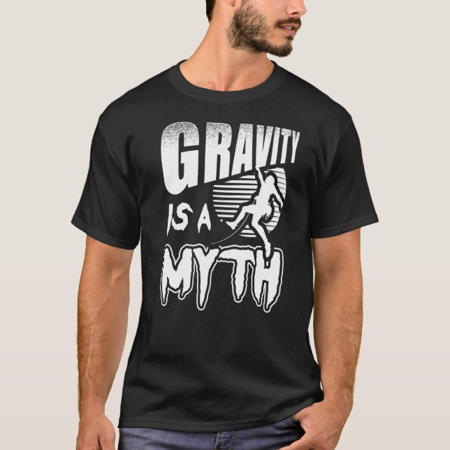 Camiseta A Gravidade É Um Subterror De Pedra De Mito (Frente)