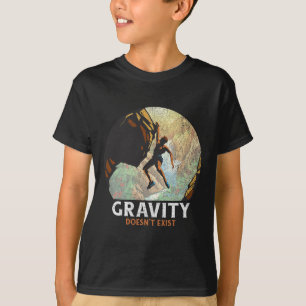 Camiseta A gravidade não existe Escalada em rocha Escalador