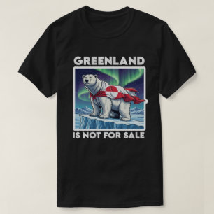 Camiseta A Groenlândia Não Está À Venda Urso Polar Aurora
