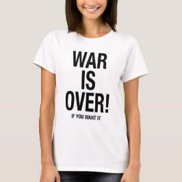 Camiseta A guerra acabou