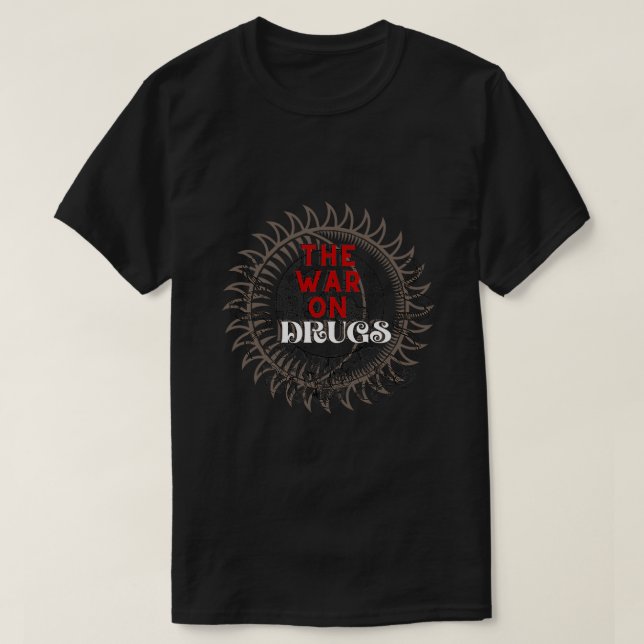 Camiseta A Guerra Aos Cogumelos De Drogas (Frente do Design)