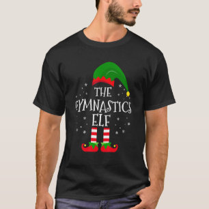 Camiseta A Gymnastics Elf Matching Family Christmas Pajam