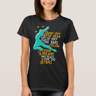 Camiseta A Gymnética Inspiracional Diz Alcance Para A Estre