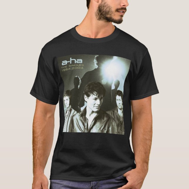 Camiseta A-ha - A Coleção de Solteiros Definitivos 1984-200 (Frente)