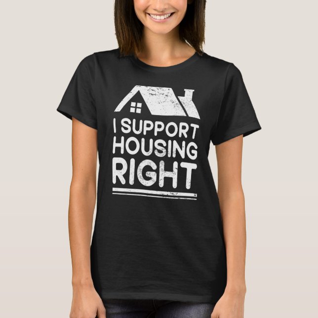 Camiseta A Habitação É Uma Parada De Cancelamento De Pobrez (Frente)