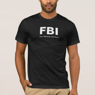 Camiseta A herança da bênção do favor do FBI personaliza-o
