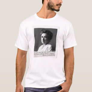 Camiseta A história das mulheres: Rosa Luxemburg Cote sobre