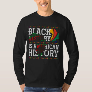 Camiseta A História Negra É História Americana E Africano O