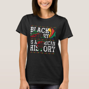 Camiseta A História Negra É História Americana E Africano O