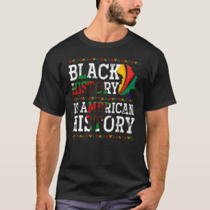 Camiseta A História Negra É História Americana E Africano O