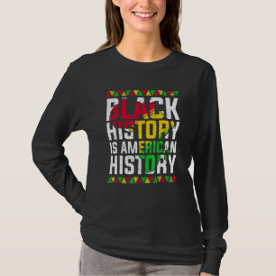 Camiseta A História Negra É História Americana Patriótica A