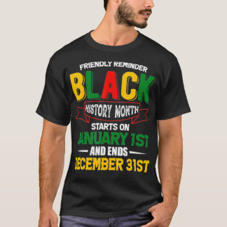 Camiseta A História Negra é o Empoderamento Afrocêntrico do