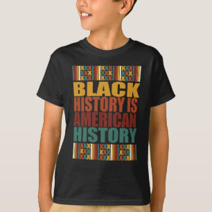 Camiseta A História Negra É Um Vinheta Americano1
