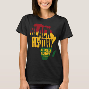 Camiseta A História Negra É Uma História Mundial Imprimente