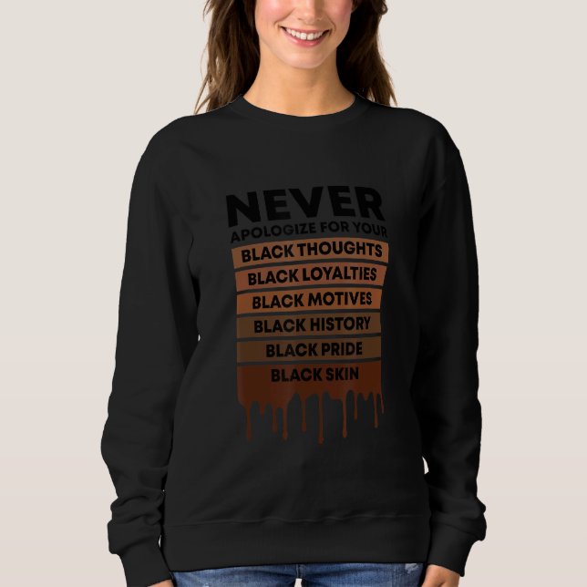 Camiseta A História Negra Nunca Desculpas Pela Sua Neg (Frente)
