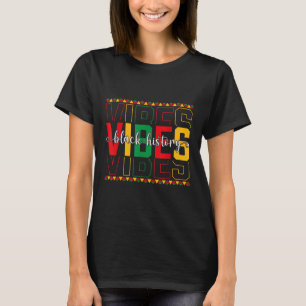 Camiseta A História Negra Vibe a Liberdade Africana America