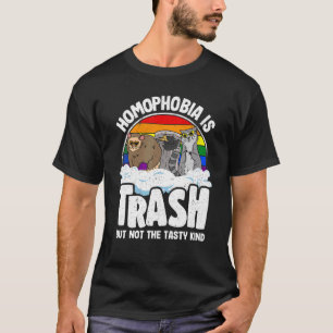 Camiseta A Homofobia É A Orgulho gay Do Lixo Da Raiva