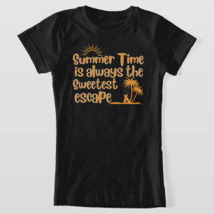 Camiseta A Hora de Verão é sempre a melhor fuga