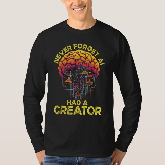 Camiseta A I Inteligência Artificial Robô Robótica Aprendiz (Frente)