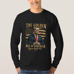 Camiseta A Idade do Ouro da América começa agora