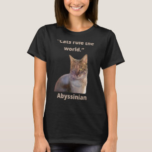 Camiseta A ideia de Cat ''Os gatos governam o mundo Cat Mãe